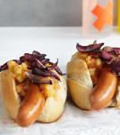 Hotdogs mit Ananas Chutney