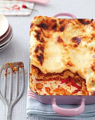 Scharfe Gemse Lasagne