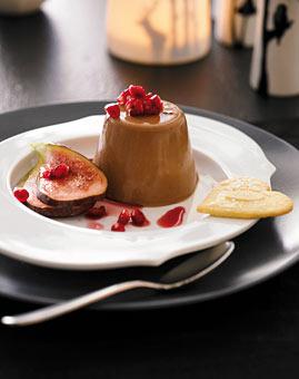 Espresso Panna Cotta mit Granatapfel