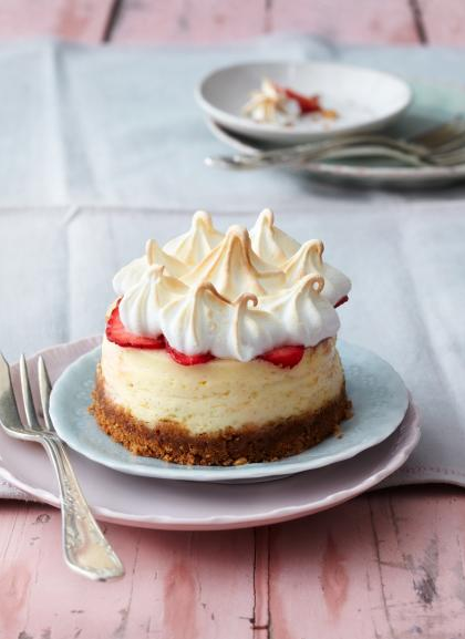 Cheesecake Törtchen mit Erdbeeren