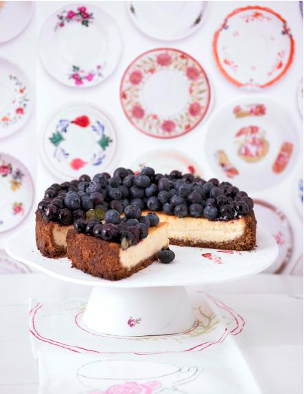 Ingwer Cheesecake mit Blaubeeren von Cynthia Barcomi