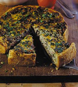 Pilz Schinken Quiche