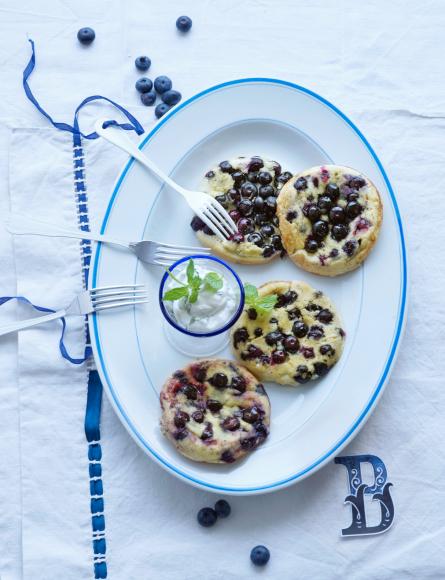 Dicke Heidelbeer Pfannkuchen