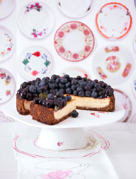 Ingwer Cheesecake mit Blaubeeren von Cynthia Barcomi