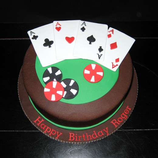 Poker Birthday Cake