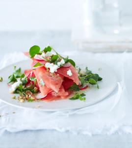 Wassermelonen-Salat mit Feta