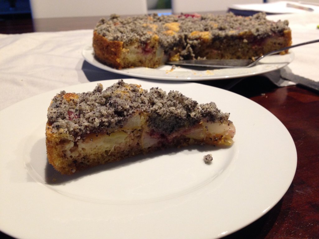 Apfel Birnen mohn Kuchen