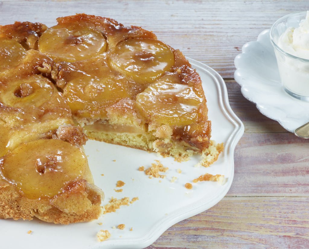 apfel walnuss kuchen mit nüsse