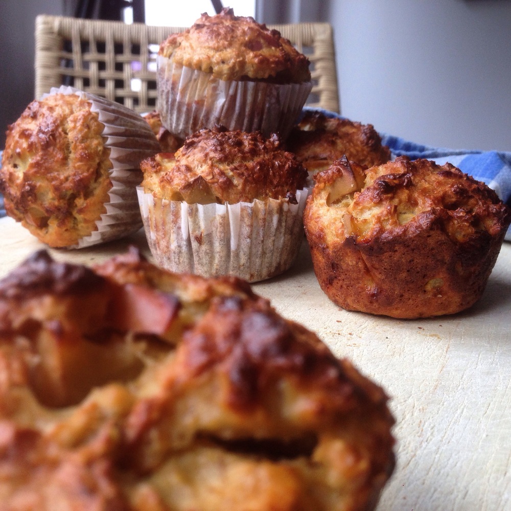 apfel zimt hafer muffins