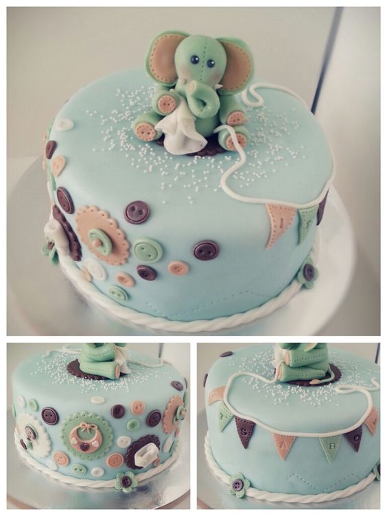 baby shower torte mıt schokolade und nuss