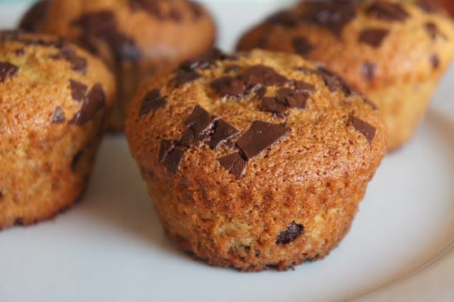 Bananen Muffins mit Schokolade