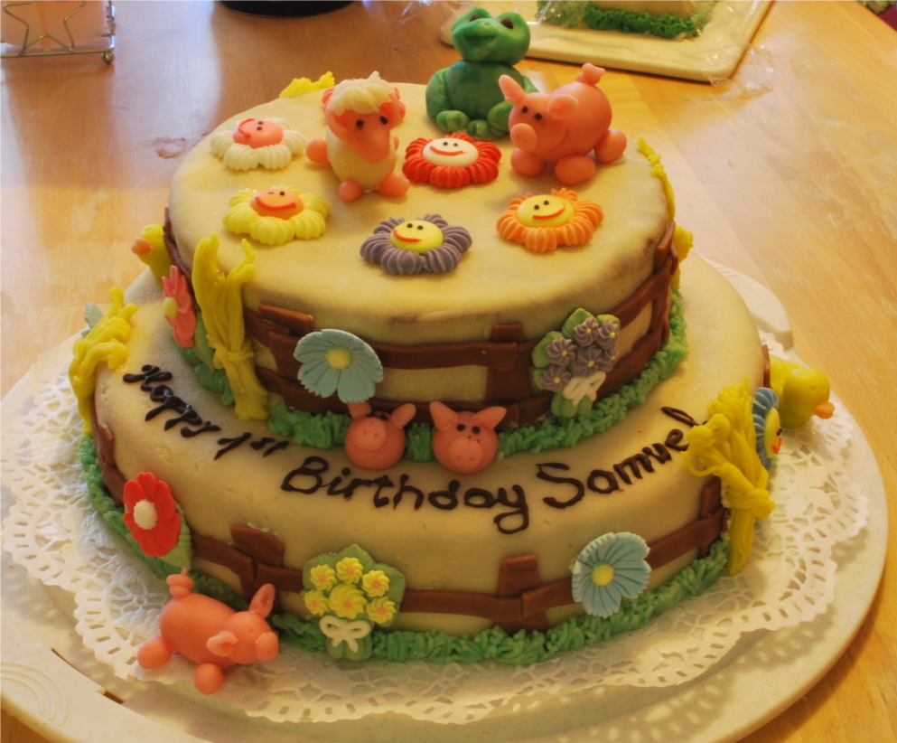 bauernhof torte für kindergeburtstag