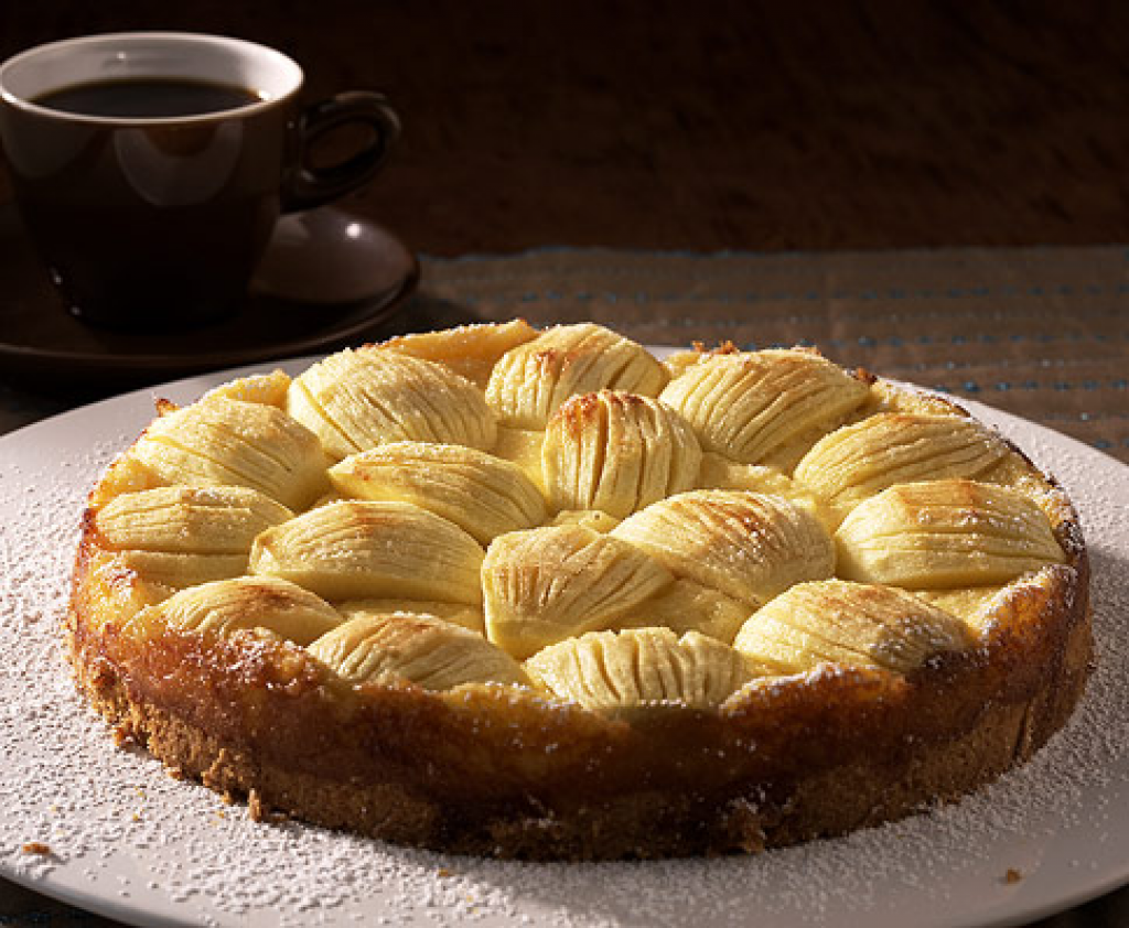 Pudding Apfel Schmand kuchen