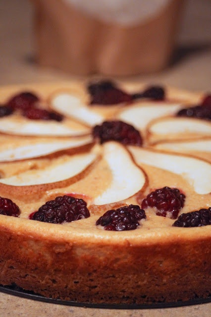 Blackberry Pear Torte