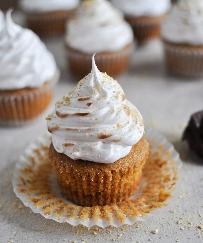 Pumpkin S'Mores Cupcakes