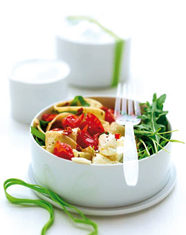 Pappardelle mit Tomaten und Ricotta