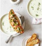 Gurkensuppe mit Crostini