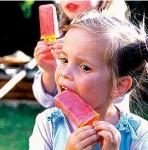 Jogurt Frucht Eis mit Erdbeeren