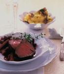 Rinderfilet in Barolo mit Kartoffelschnee