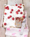 Himbeerkuchen mit Frischkase Topping