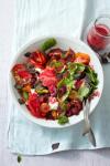 Tomatensalat mit Himbeeren