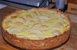 Birnenkuchen mit sahneguss