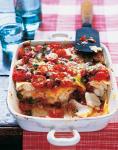 Fischlasagne mit Tomatensauce